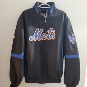 New York Mets Majestic MLB Authentic Therma Base Full Zip Jacket Men's Size XL